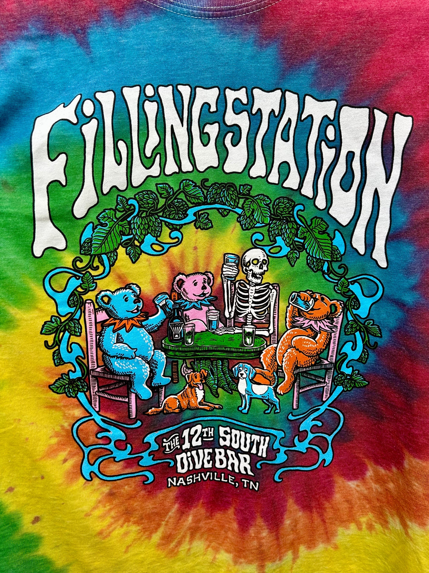 Tie Dye T-Shirt - Classic Rainbow Grateful Logo