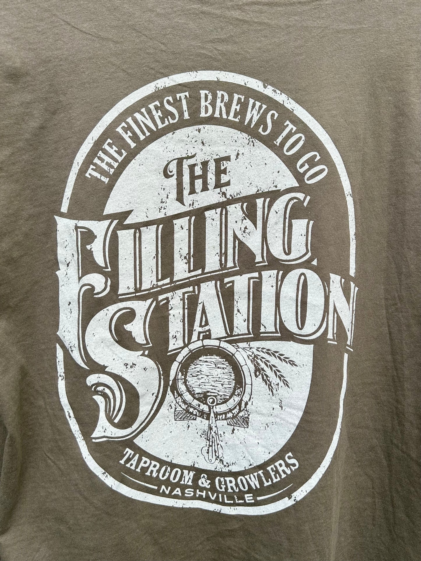 Long Sleeve T-Shirt : Military Green featuring Traditional Logo