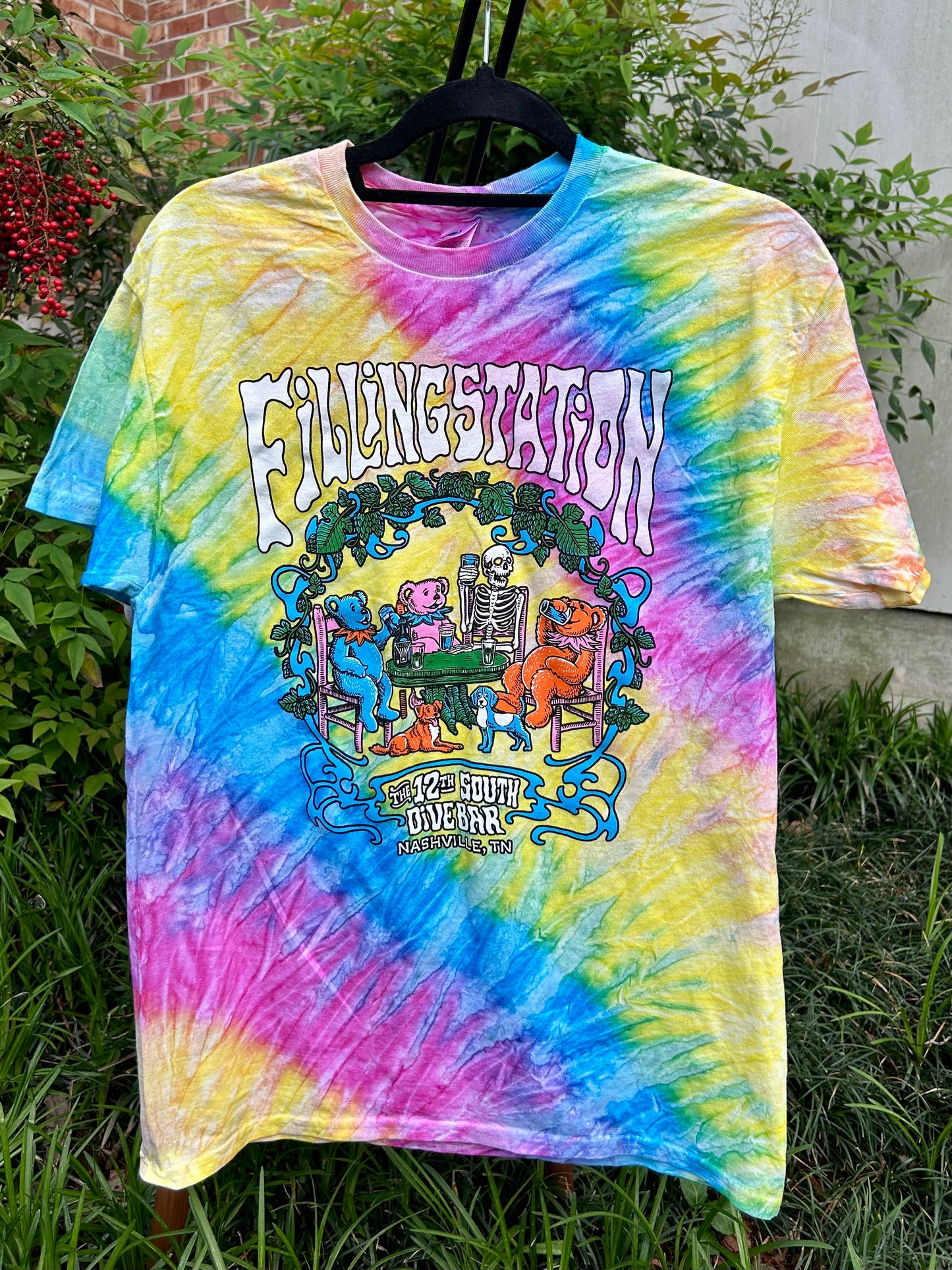 Tie Dye T-Shirt - Meadow Grateful Logo
